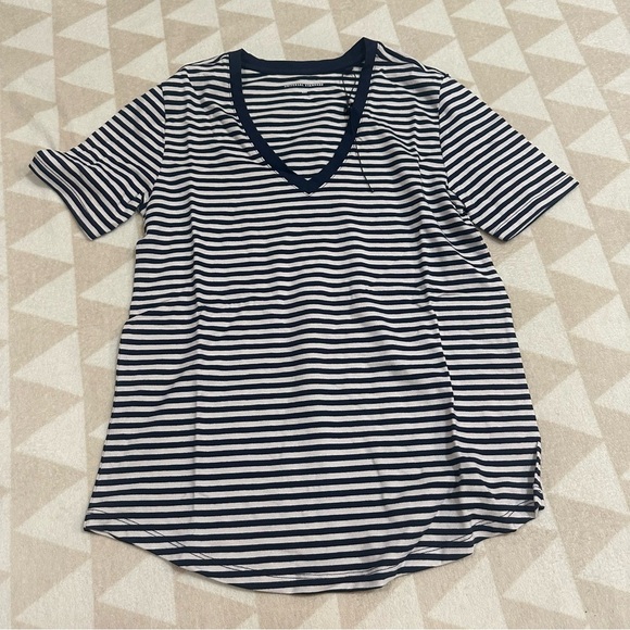 Universal standard vrex tee shirt black white stripes - Picture 1 of 2